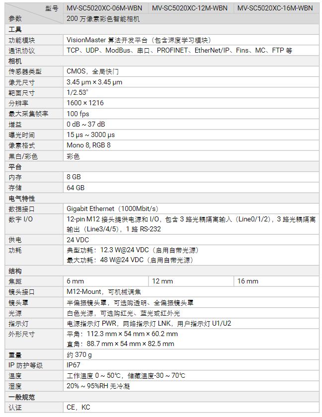 ?？礛V-SC5020XC-06M/12M/16M-WBN 200萬像素彩色智能相機參數.png